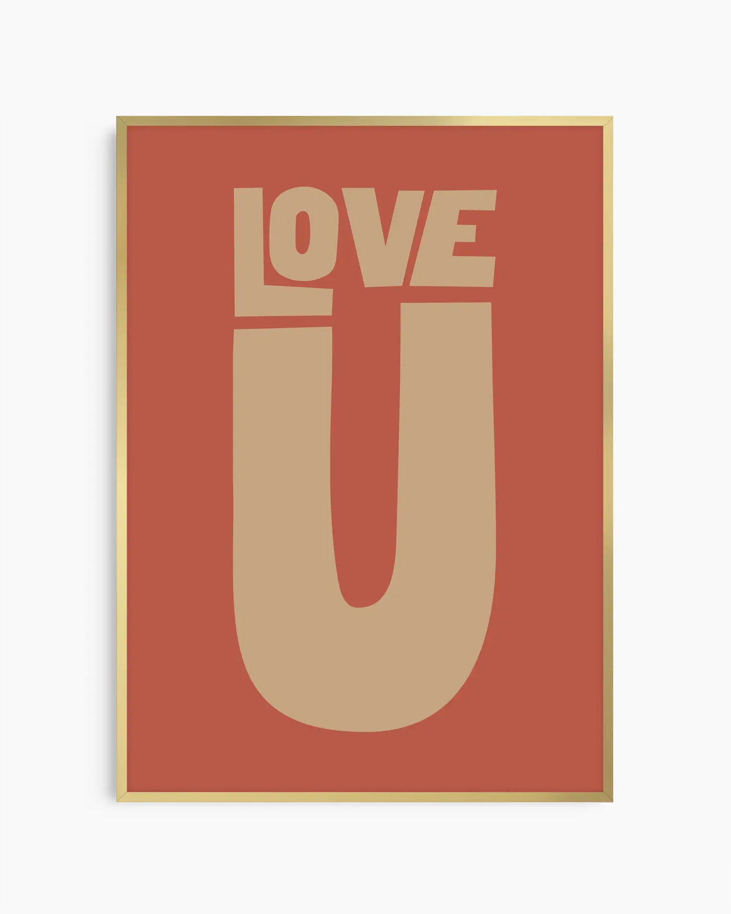 Love U Plakatas Raudonas