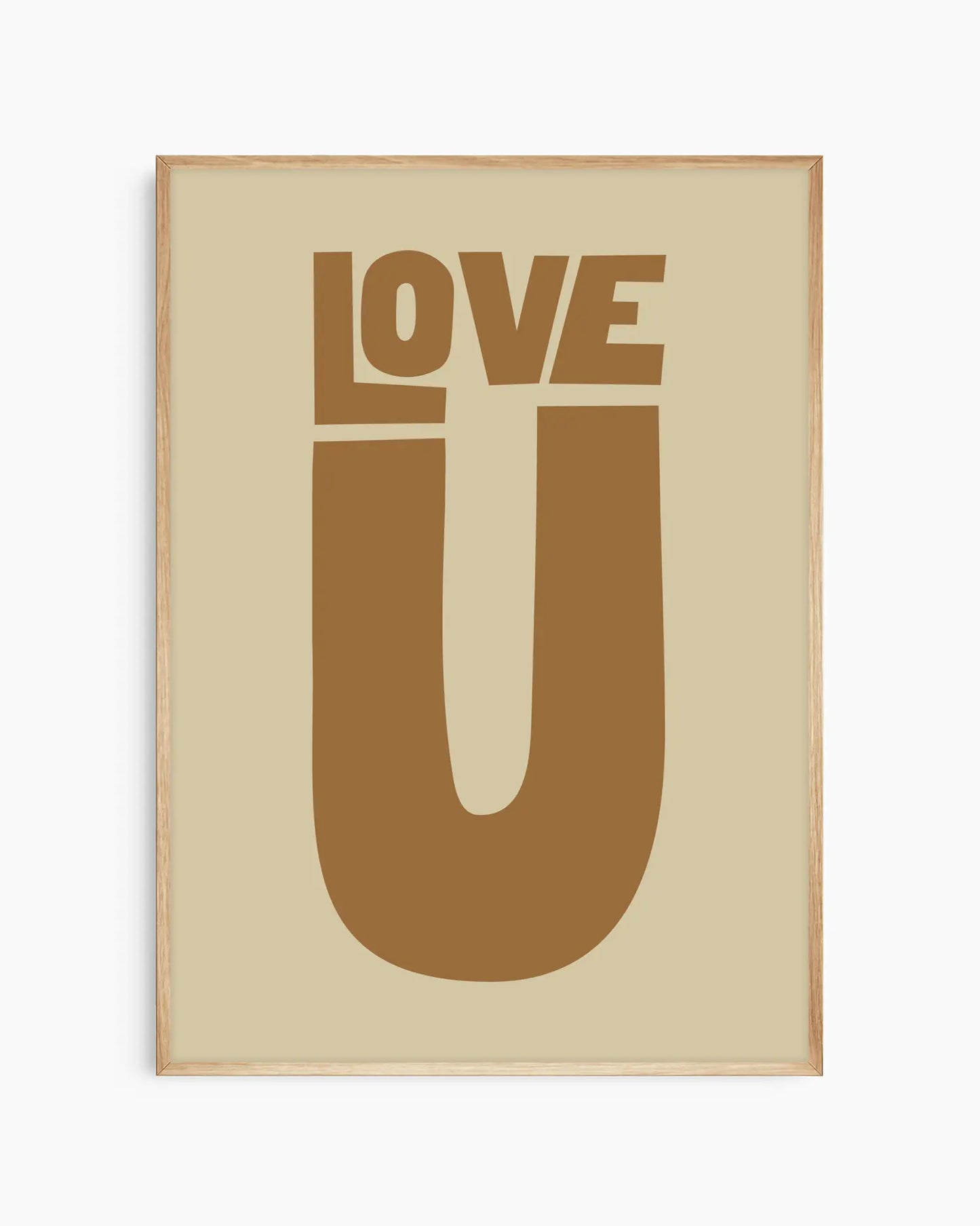 Love U Plakatas Rudas