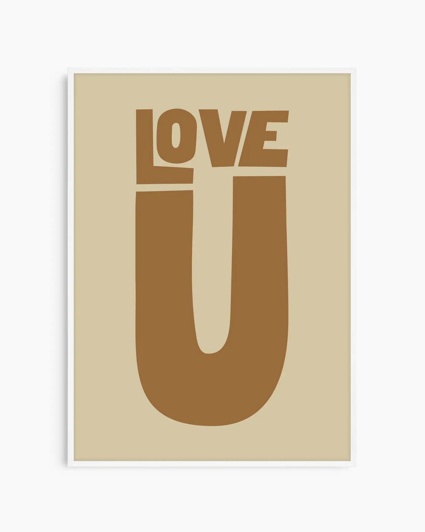 Love U Plakatas Rudas