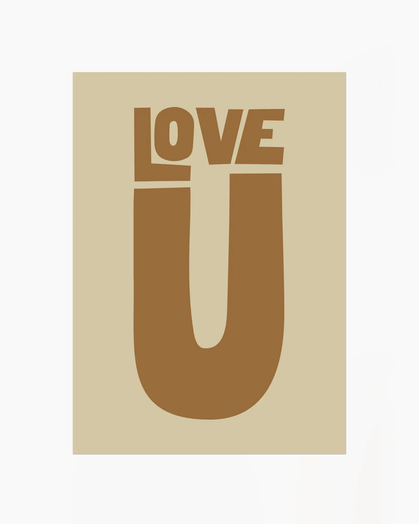 Love U Plakatas Rudas