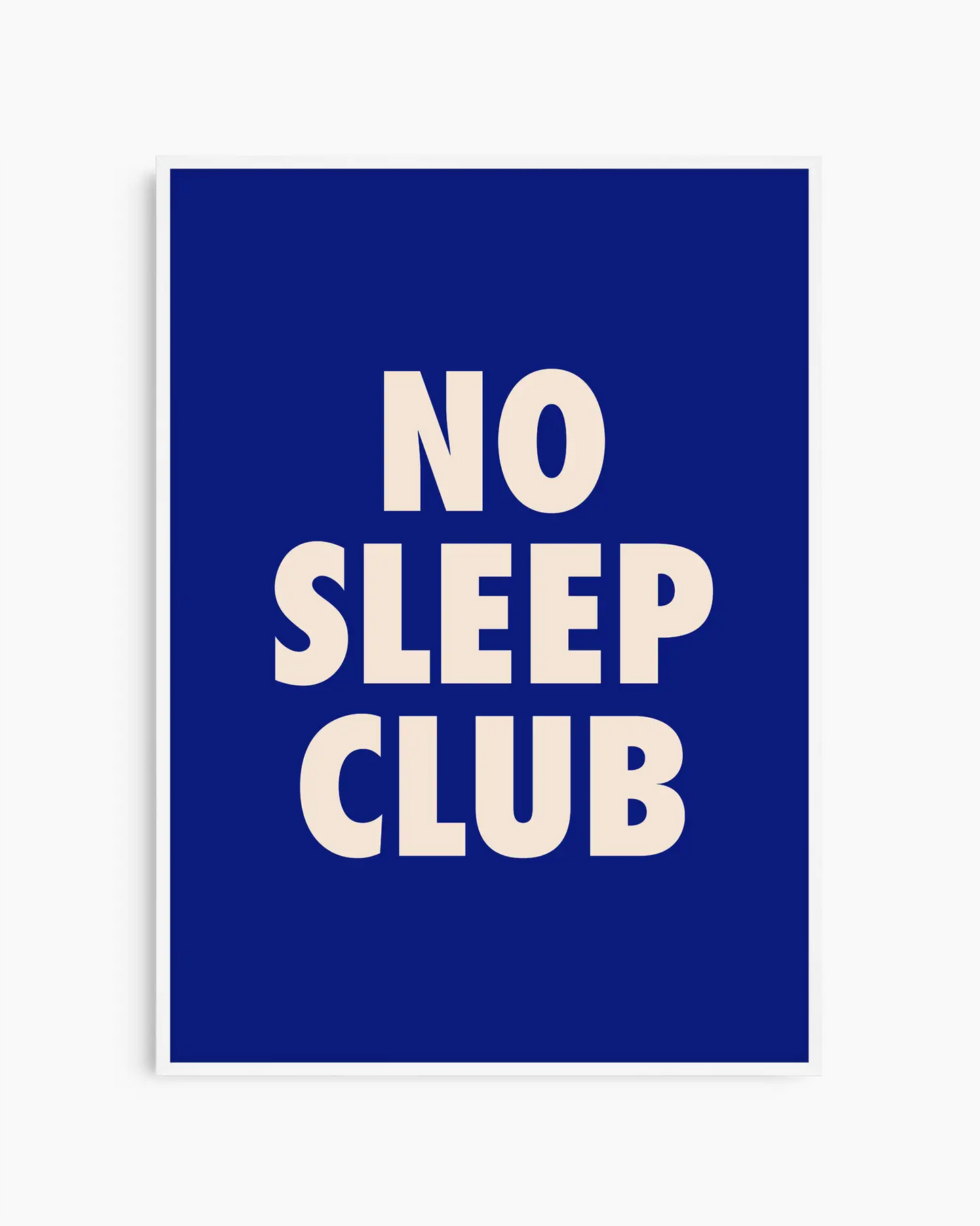 No Sleep Club Plakatas