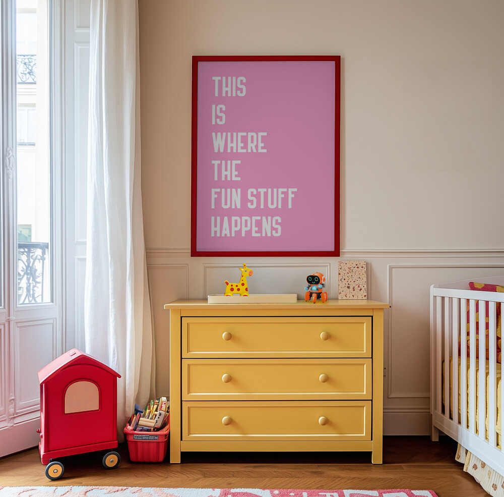 Pramogų Zona Laukia Plakatas