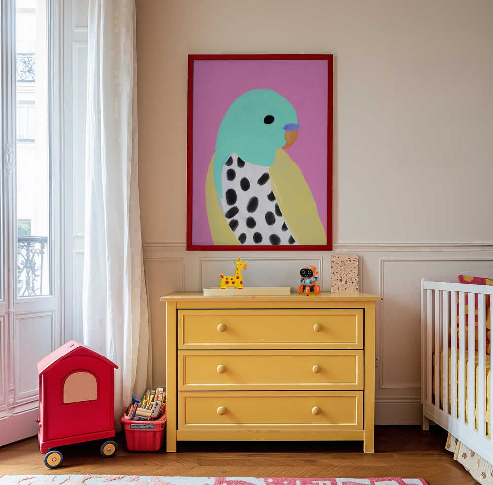 Taškuotas Papūgėlė Plakatas