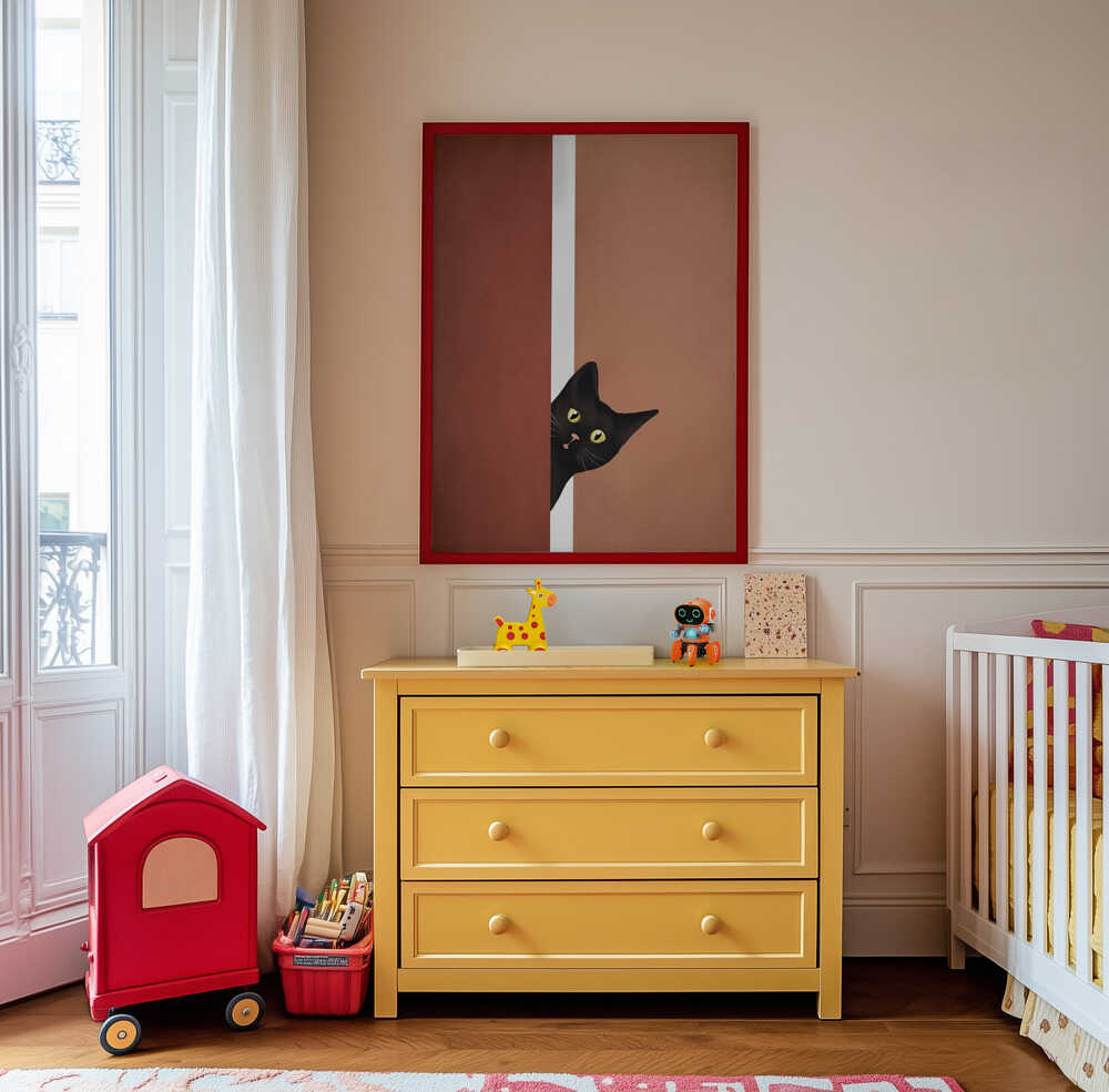 Smalsi Juoda Katė Plakatas