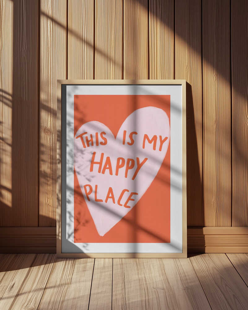 Happy Heart Message Plakatas