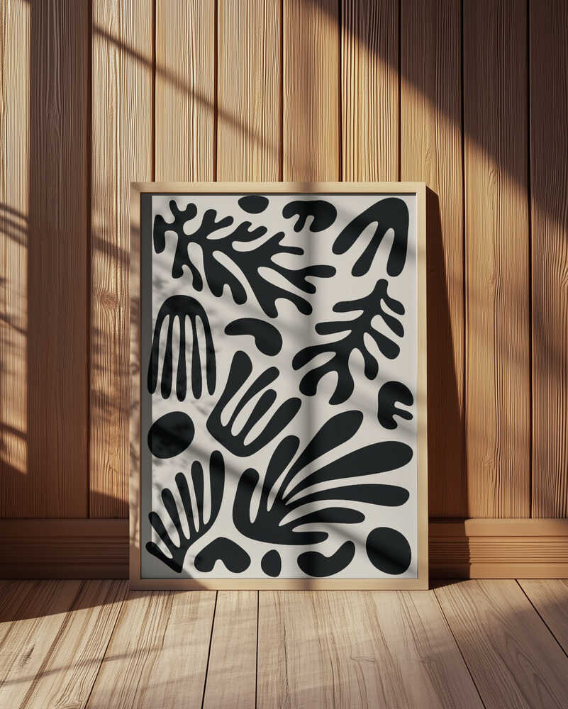 Juodos Dumblių Formos Plakatas