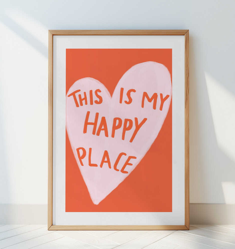 Happy Heart Message Plakatas