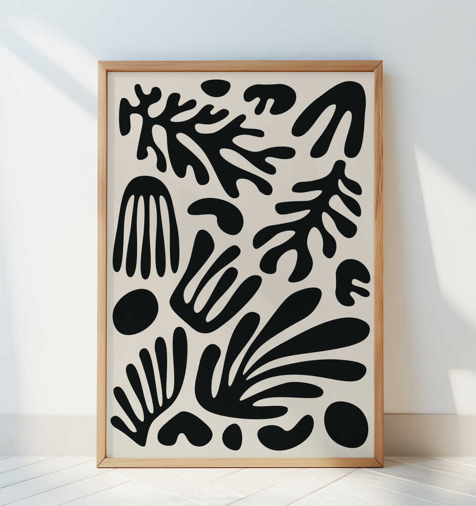 Juodos Dumblių Formos Plakatas