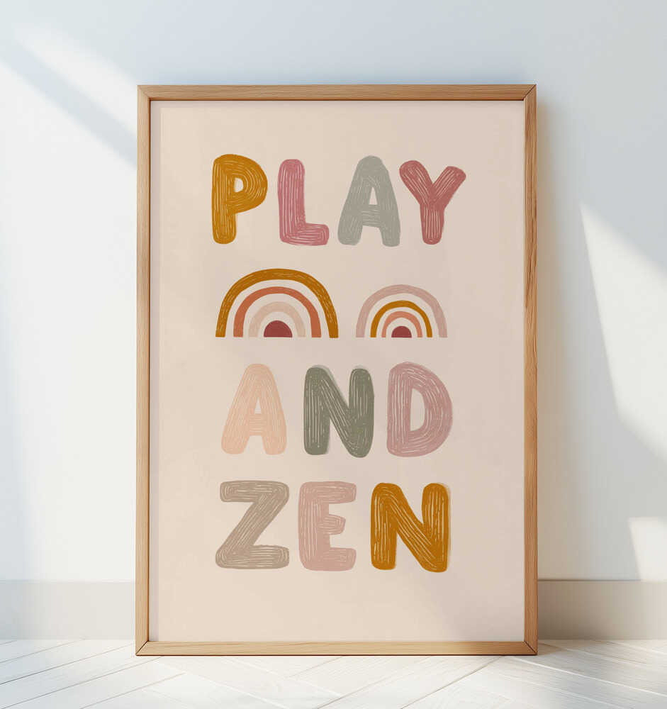 Play and Zen Plakatas