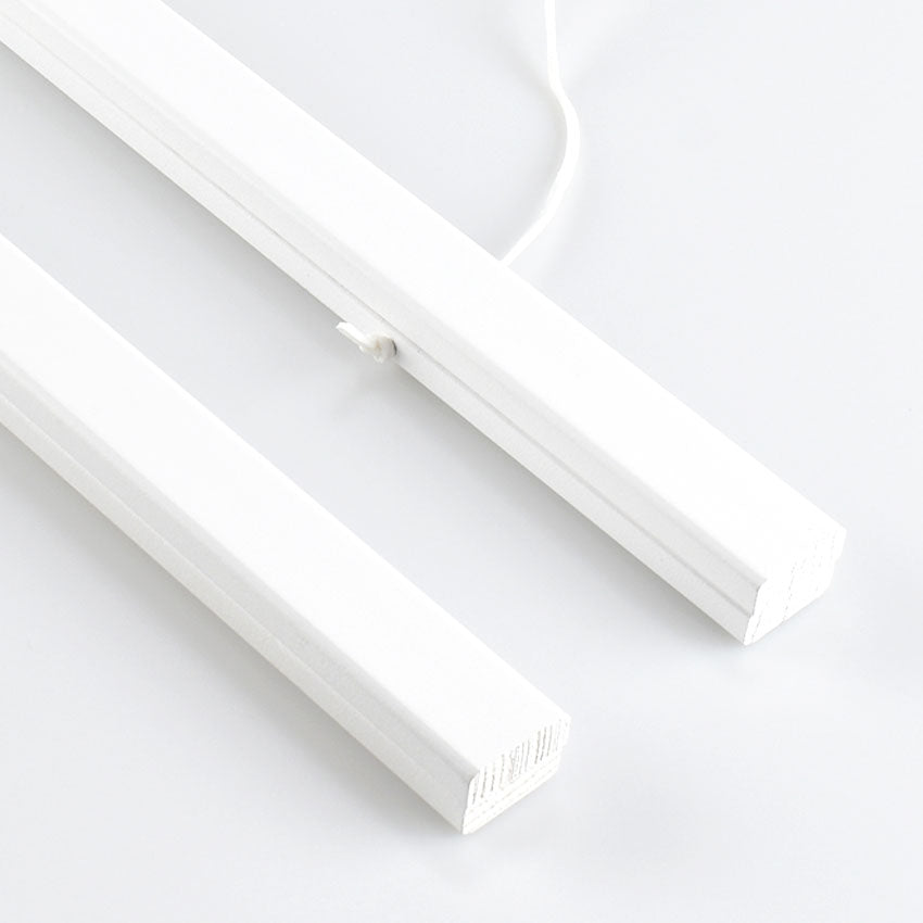 Closeup of poster hanger in white