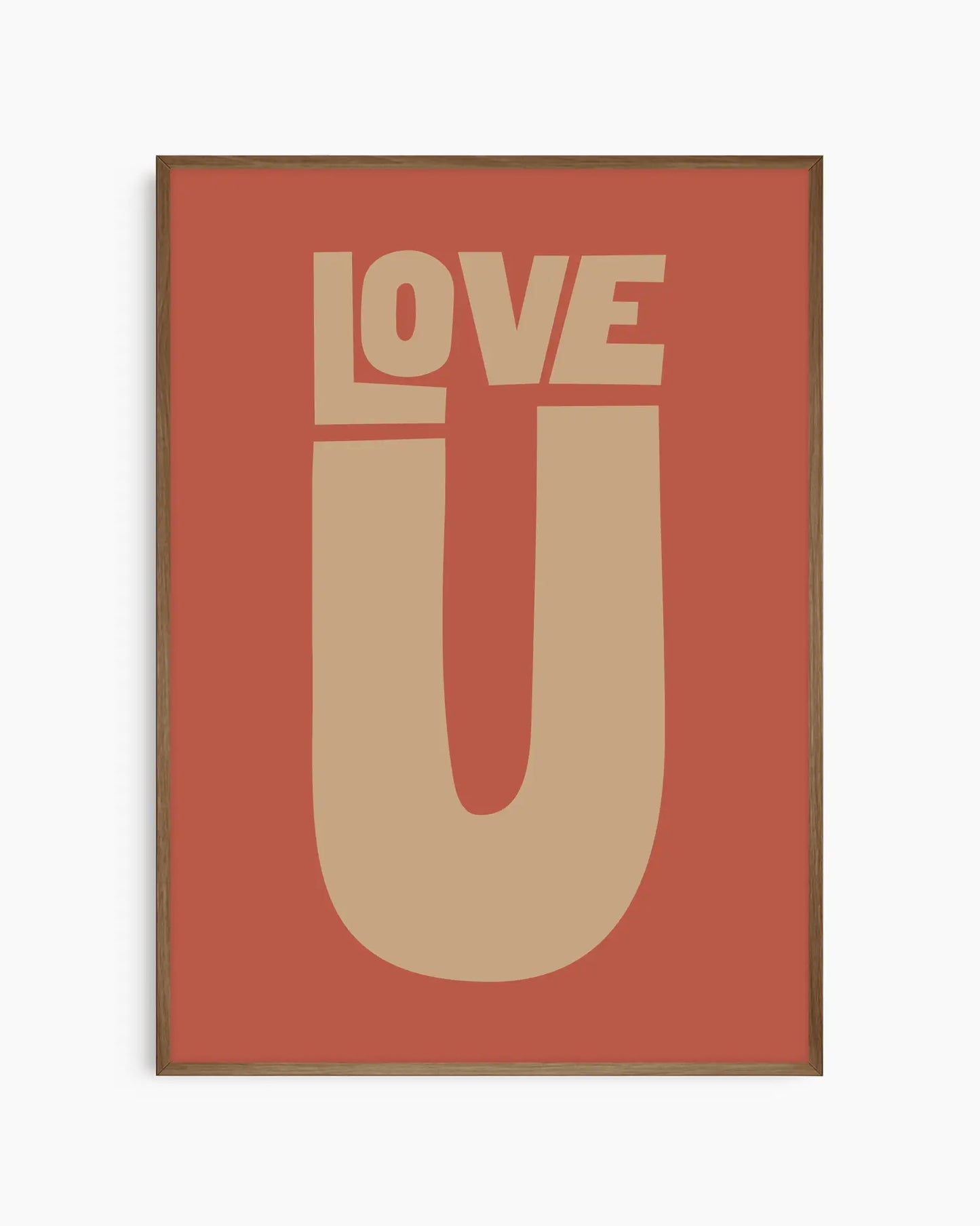 Love U Plakatas Raudonas