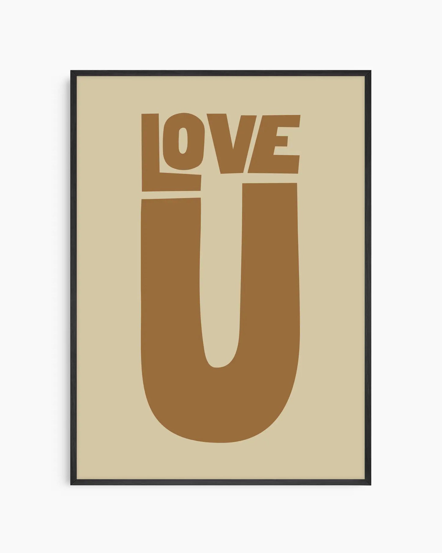 Love U Plakatas Rudas