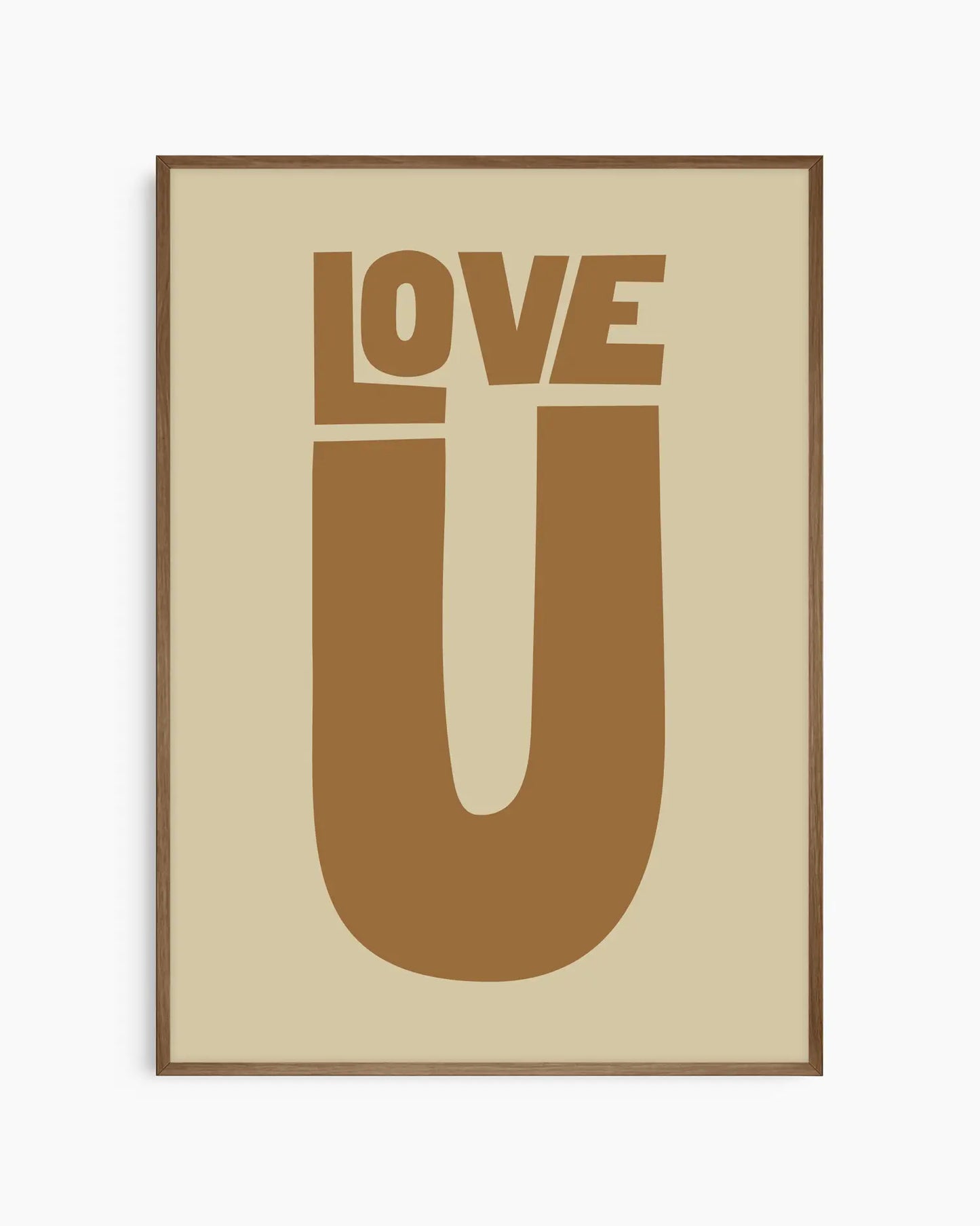 Love U Plakatas Rudas