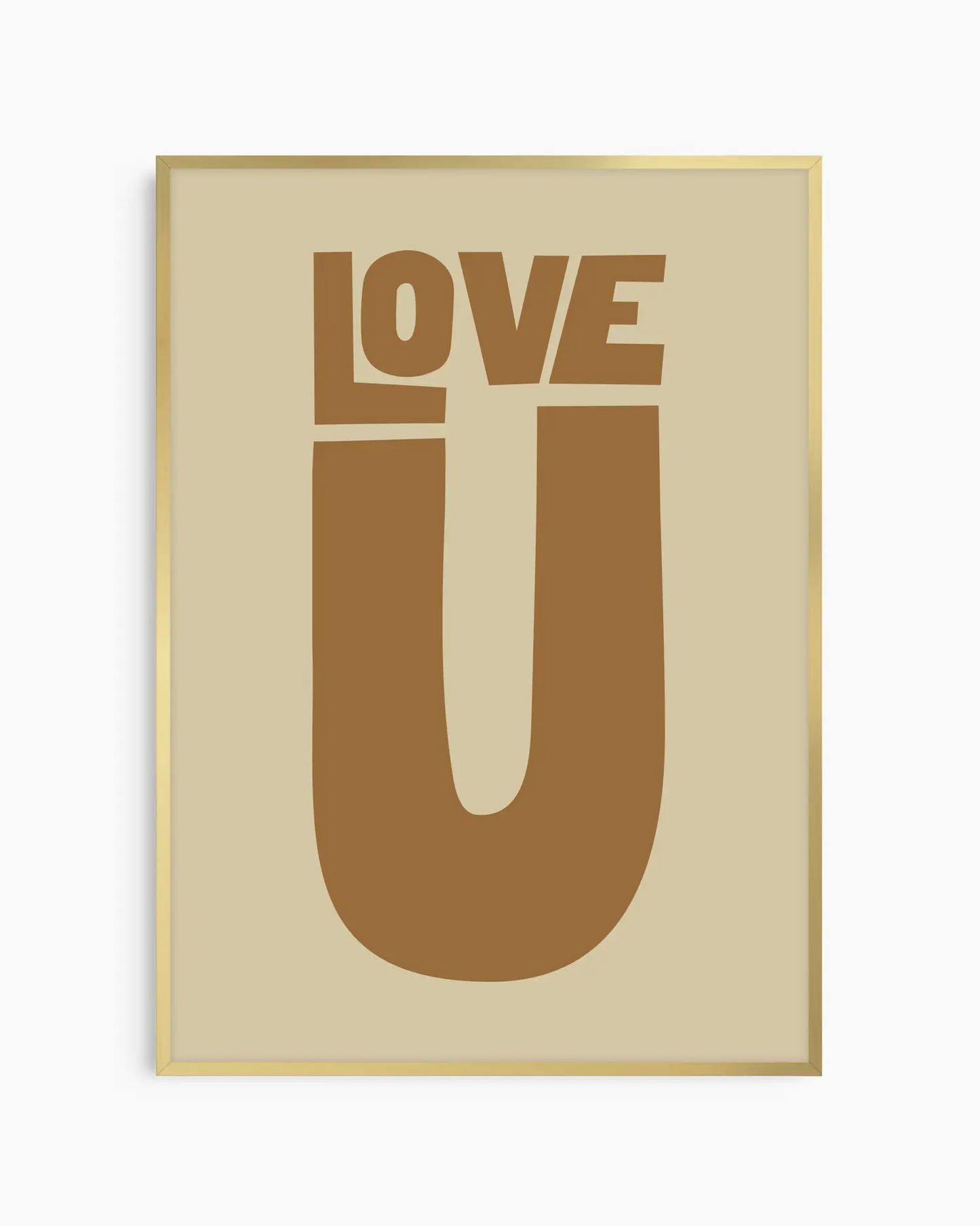 Love U Plakatas Rudas