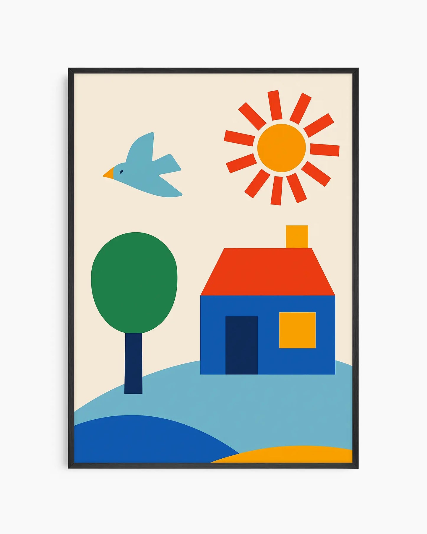 Spalvoti Namai Plakatas