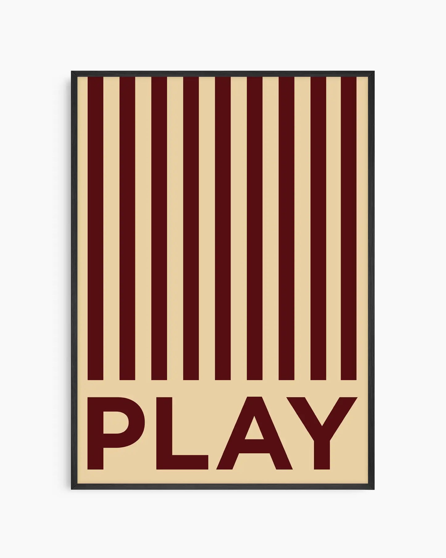 Dryžuotas Play Plakatas