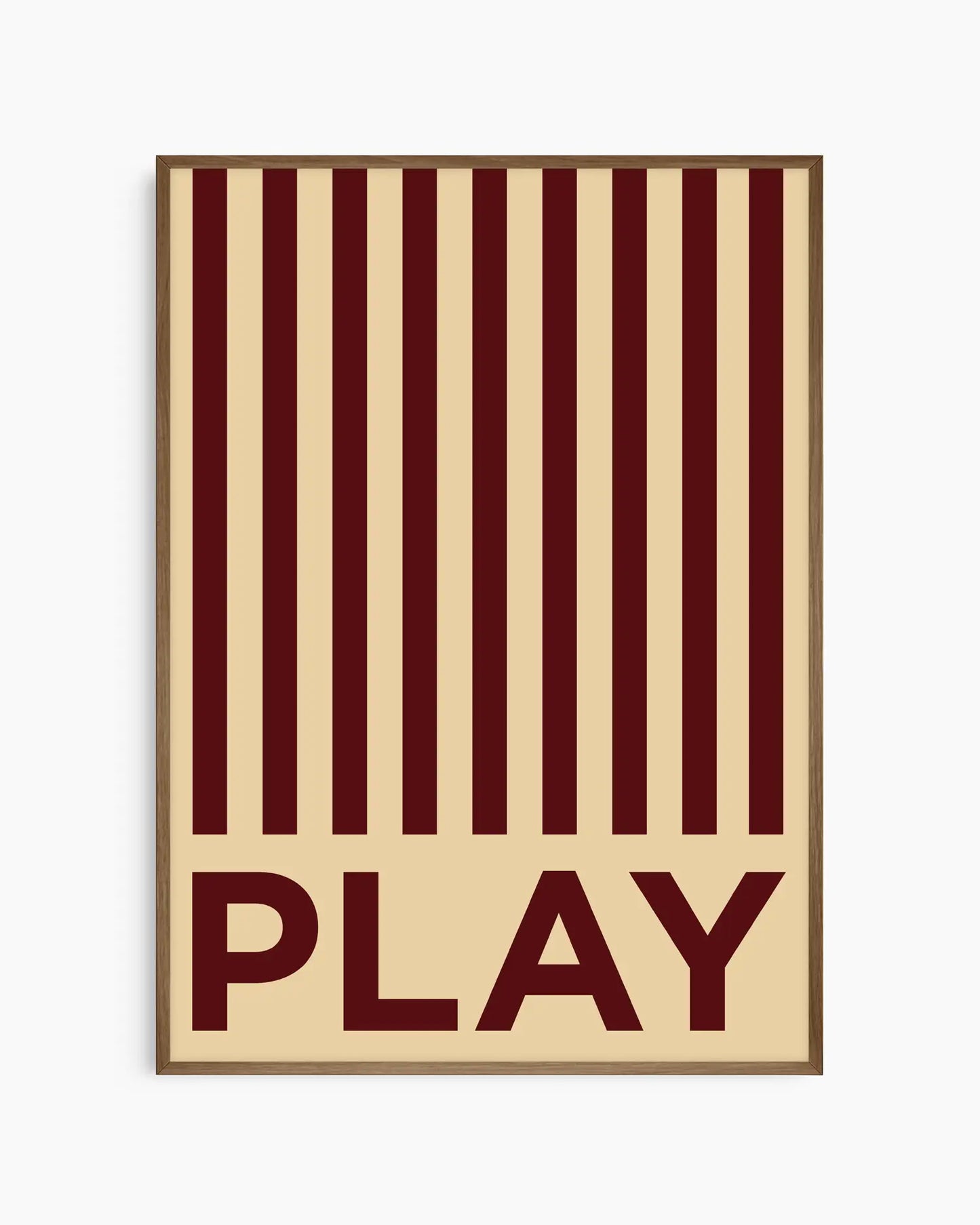 Dryžuotas Play Plakatas