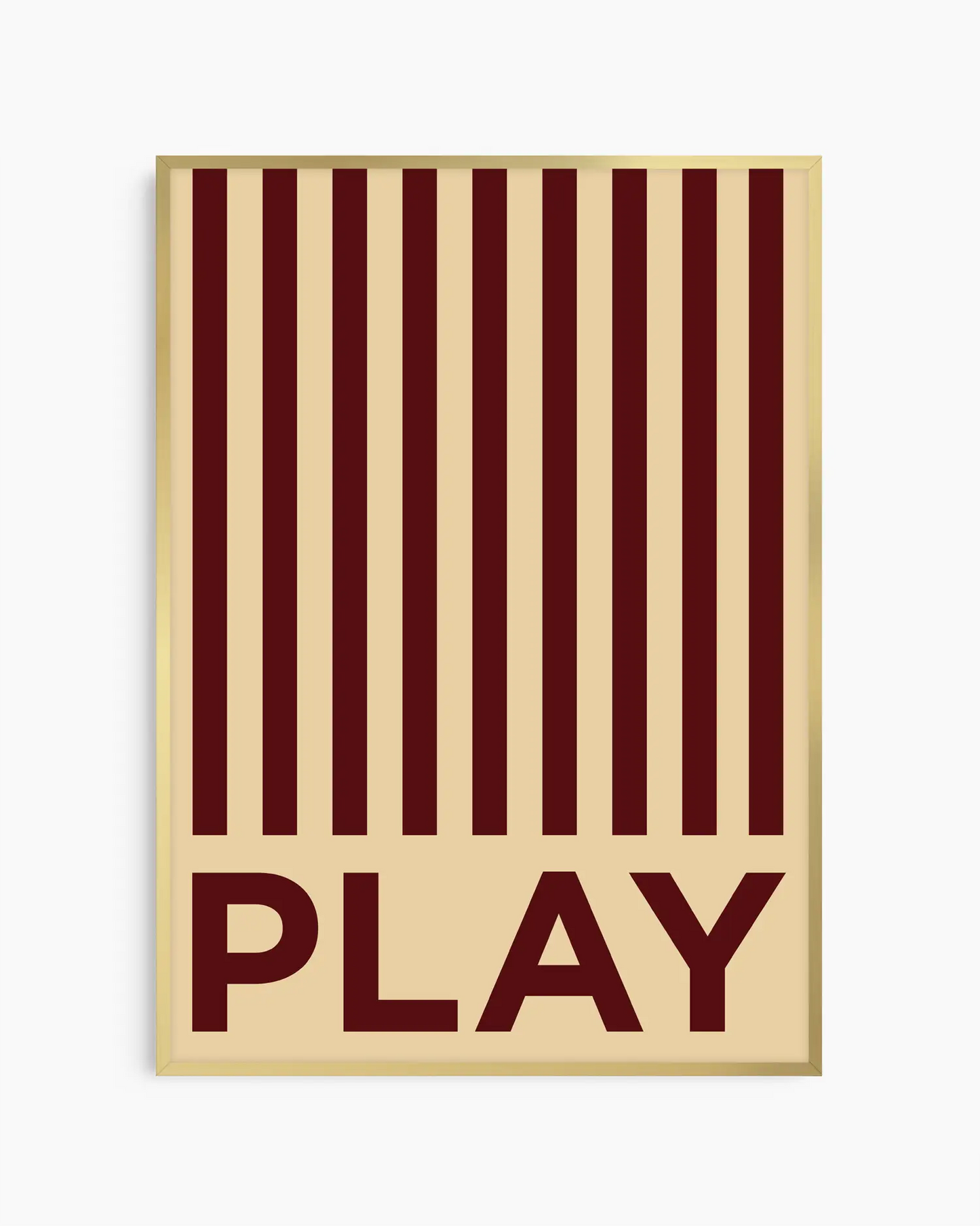 Dryžuotas Play Plakatas