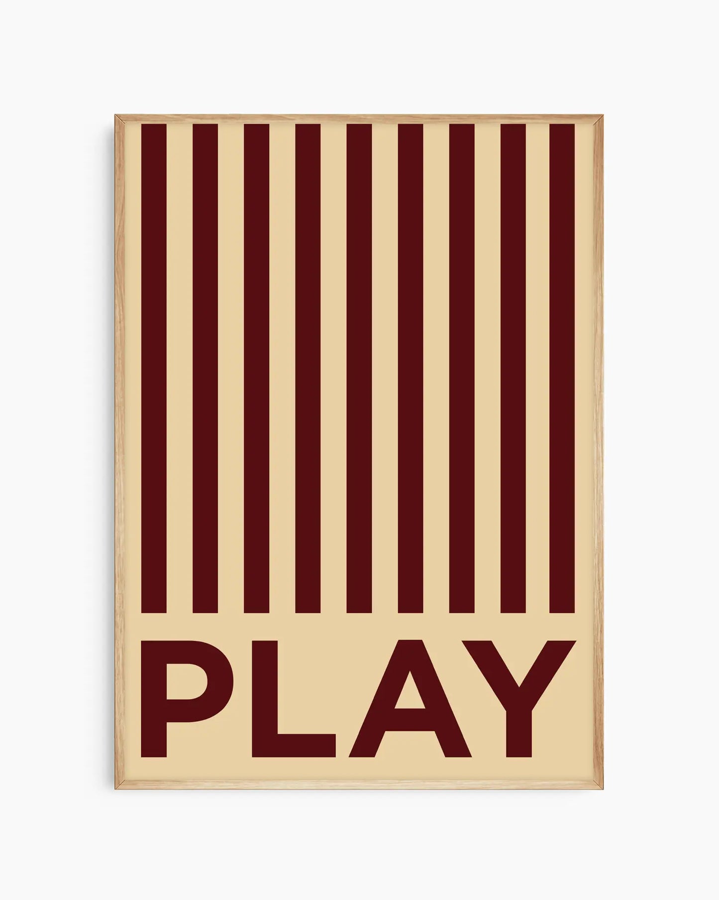 Dryžuotas Play Plakatas