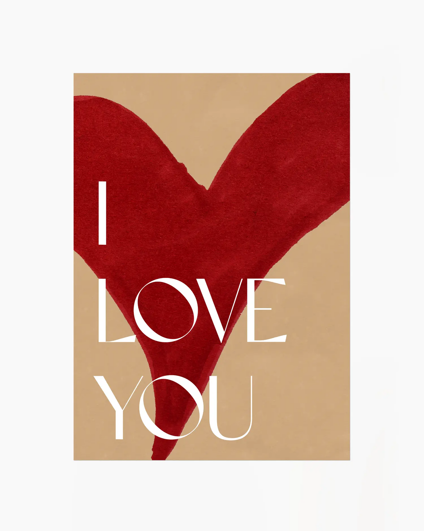 I Love You Plakatas