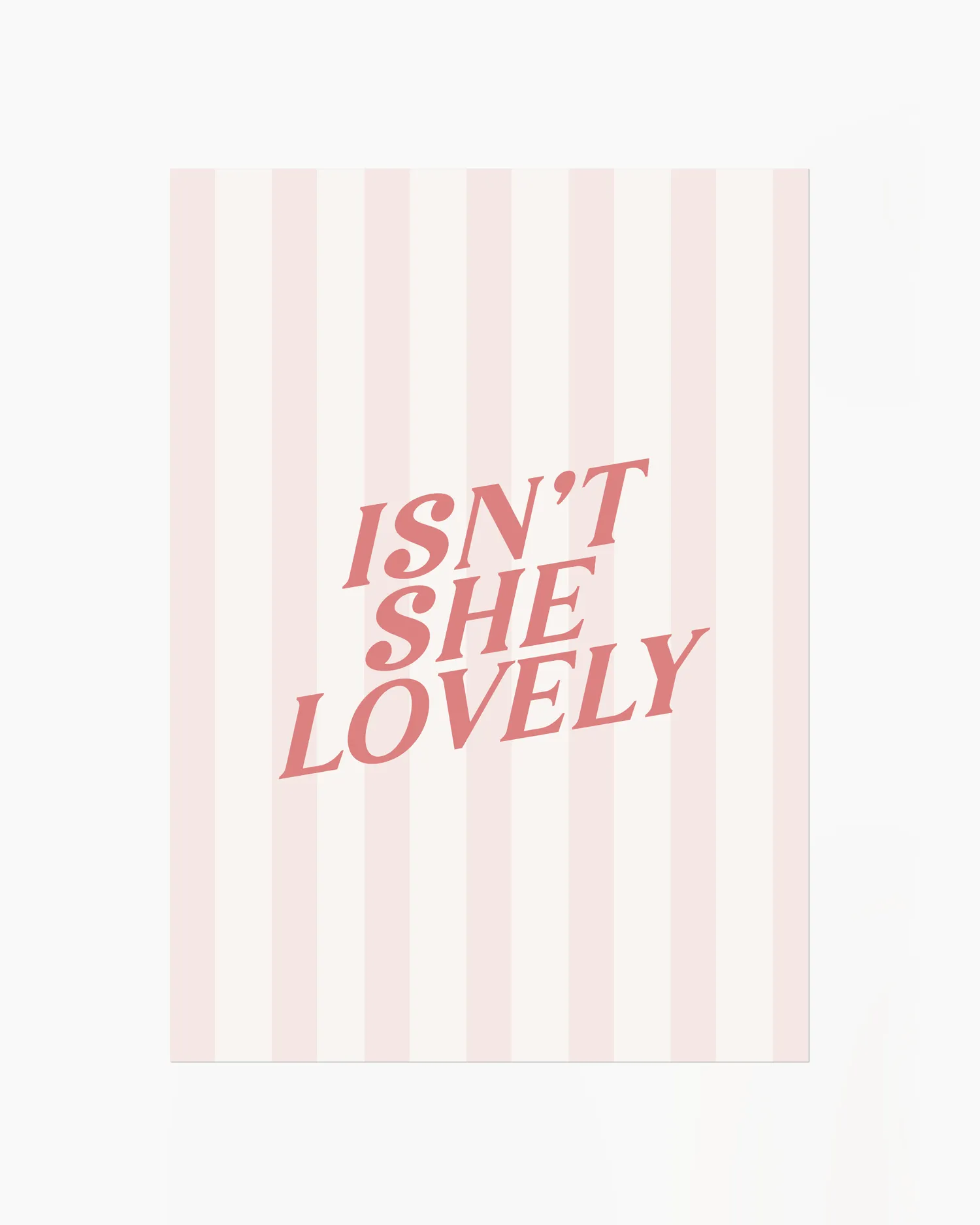 isn't she lovely poster