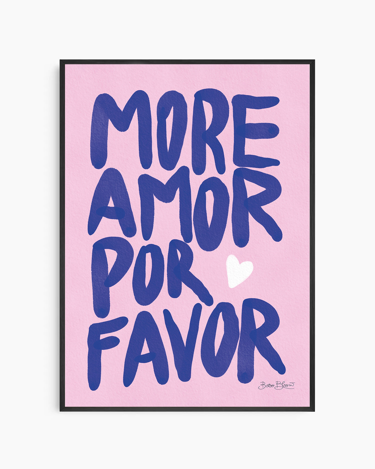 More Amor Por Favor Rožinis Plakatas