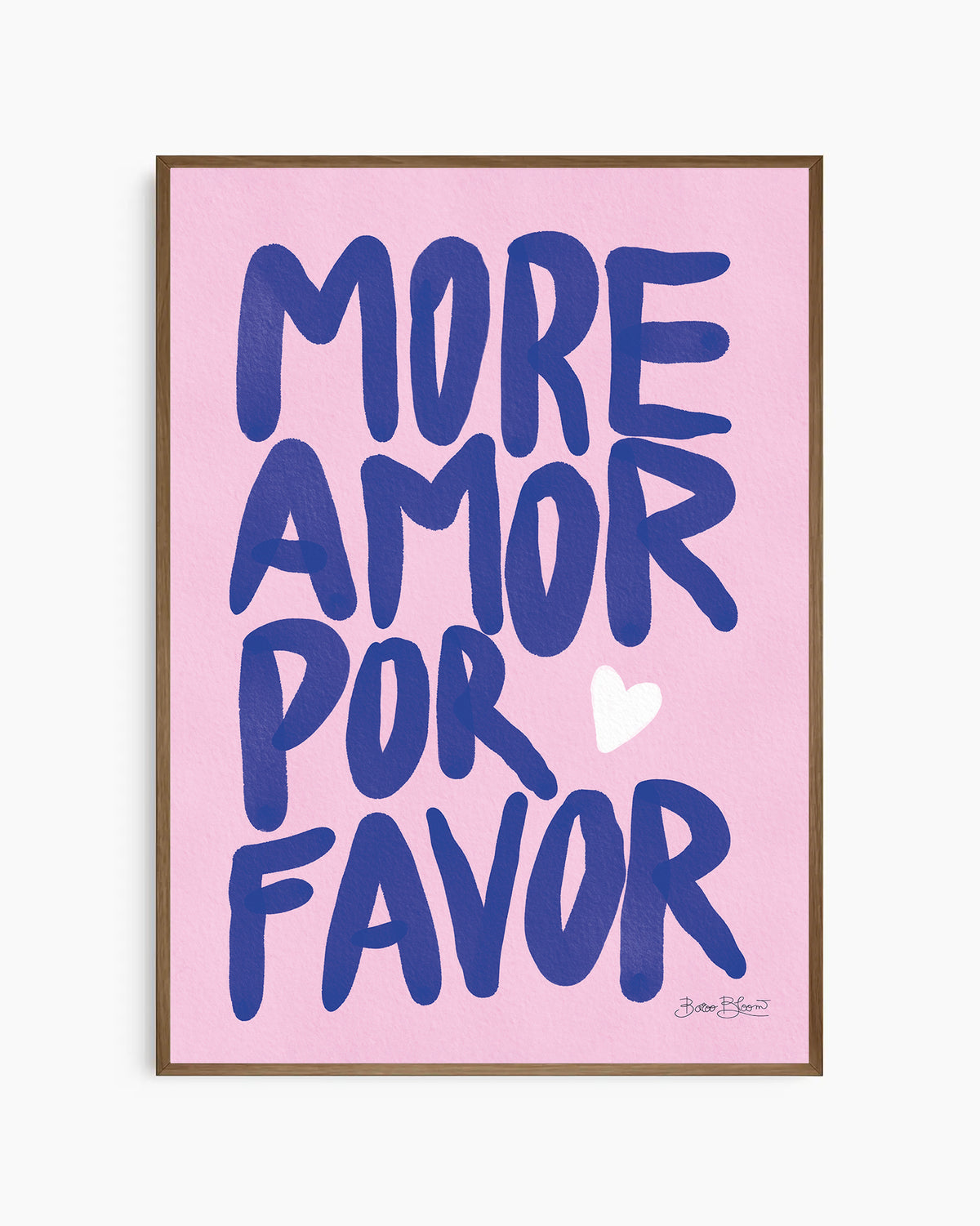 More Amor Por Favor Rožinis Plakatas