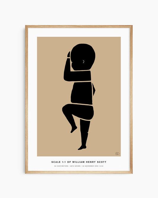 Customizable birth poster available in different sizes and colors