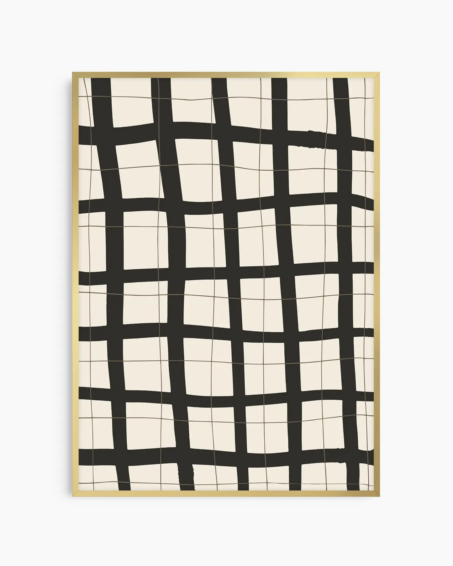 Warm, minimalist wall art in light gray tones on a light gray background, shown in a gold frame.