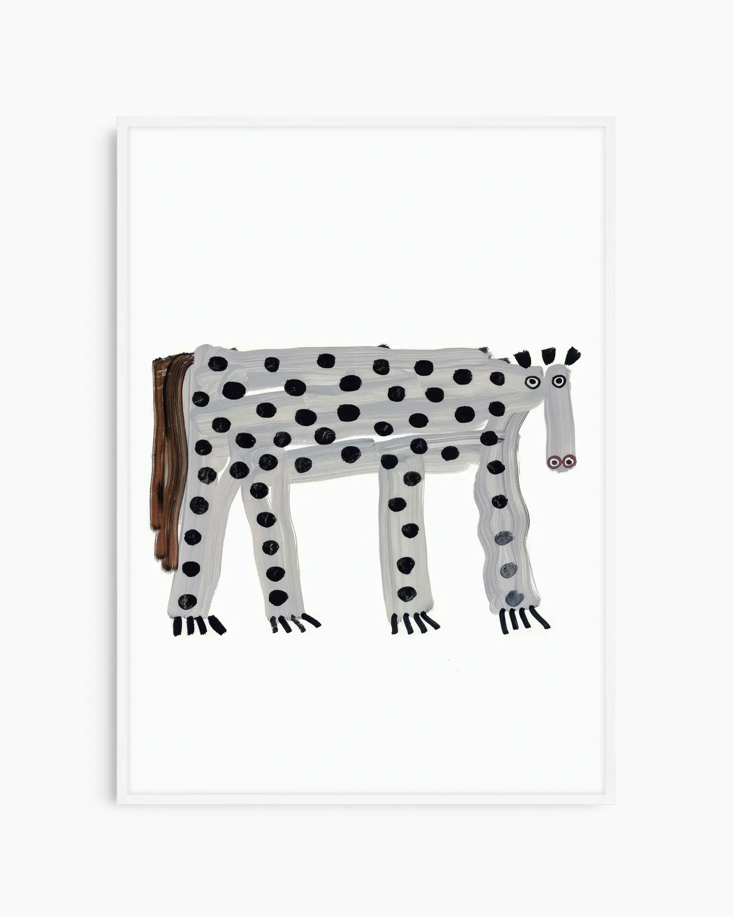 Illustration of a spotted animal on a white background