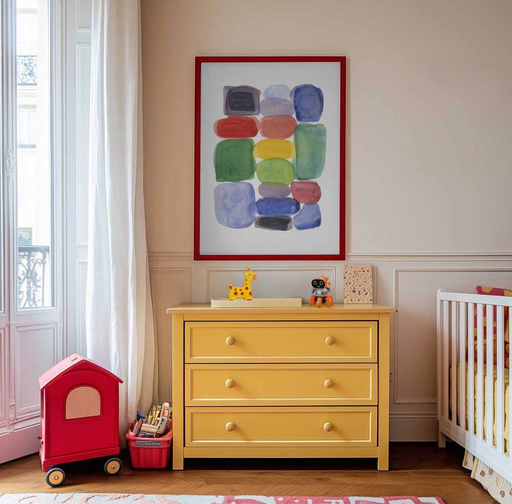 Spalvų Blokų Plakatas