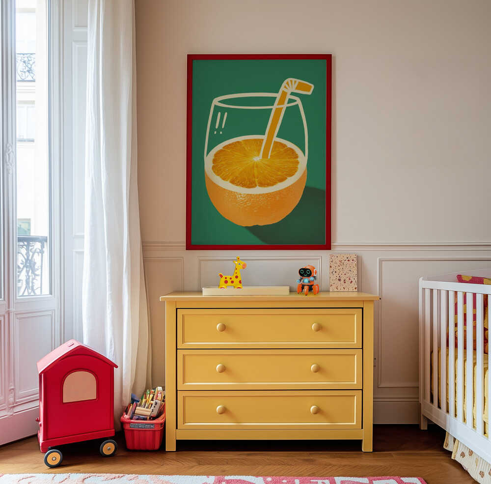 Gyvybinga Apelsinų Gėrimas Plakatas