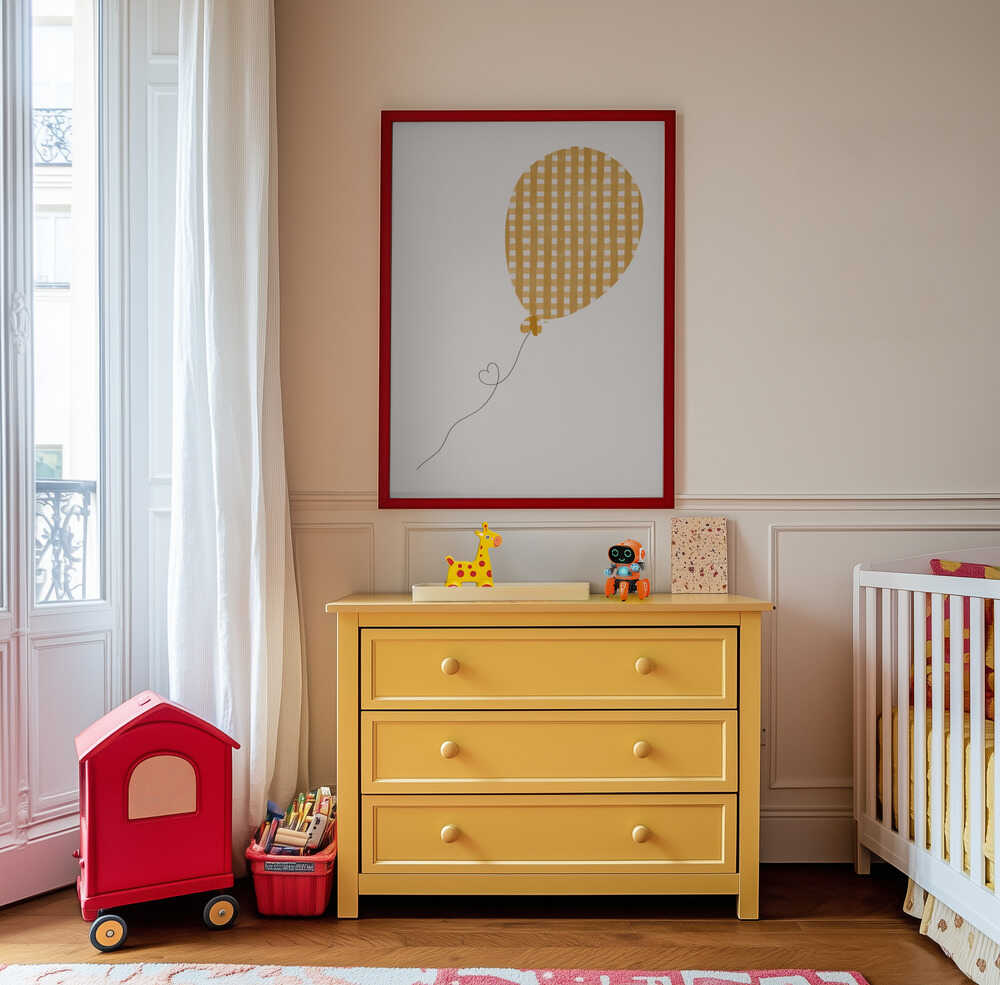 Geltonas Balionas Plakatas