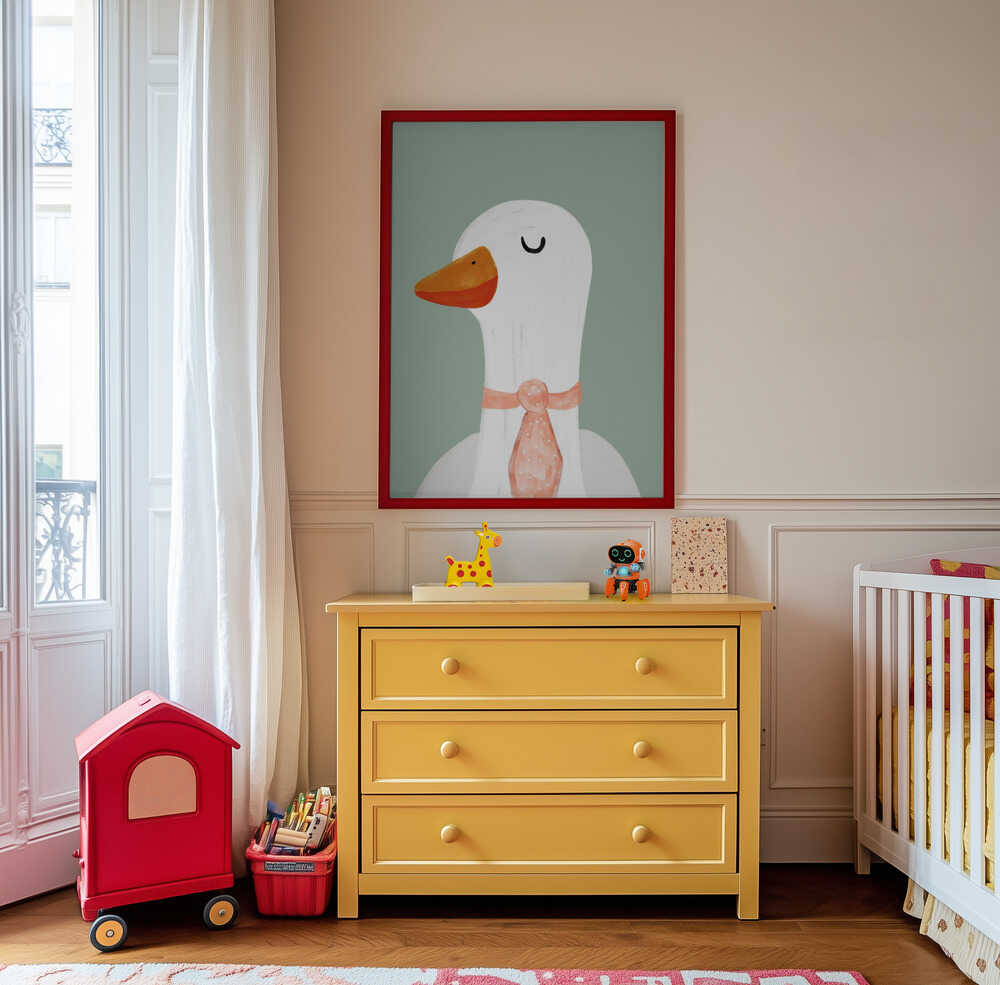 Žąsis su Kaklaraiščiu Plakatas