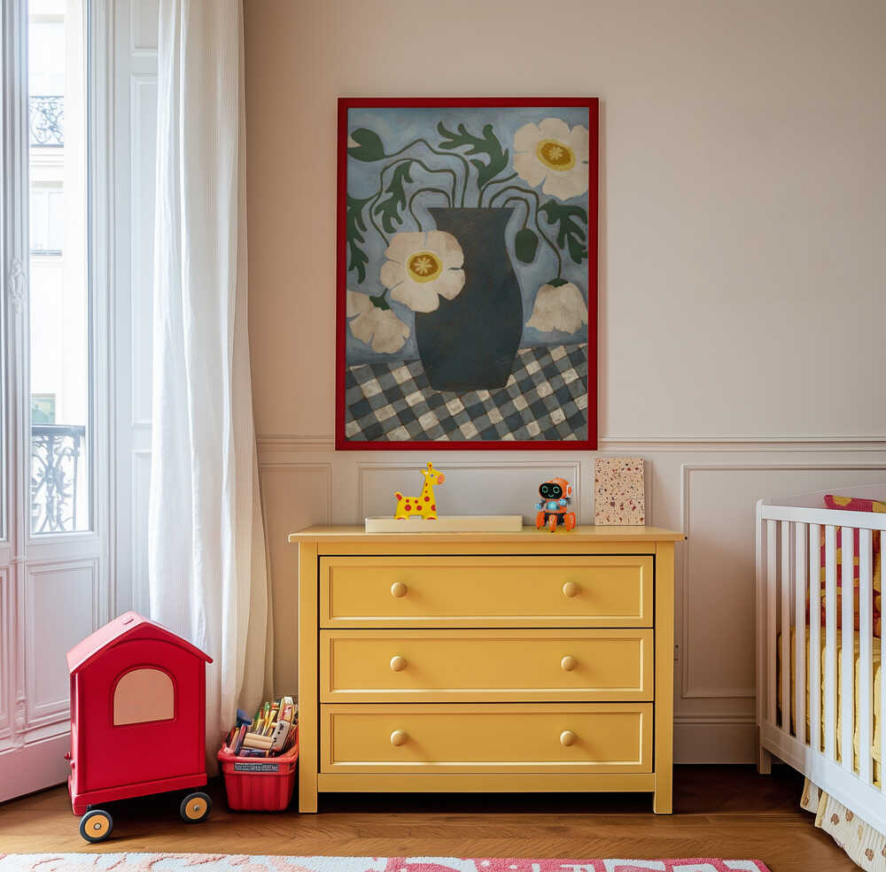 Baltos Islandinės Aguonos Plakatas