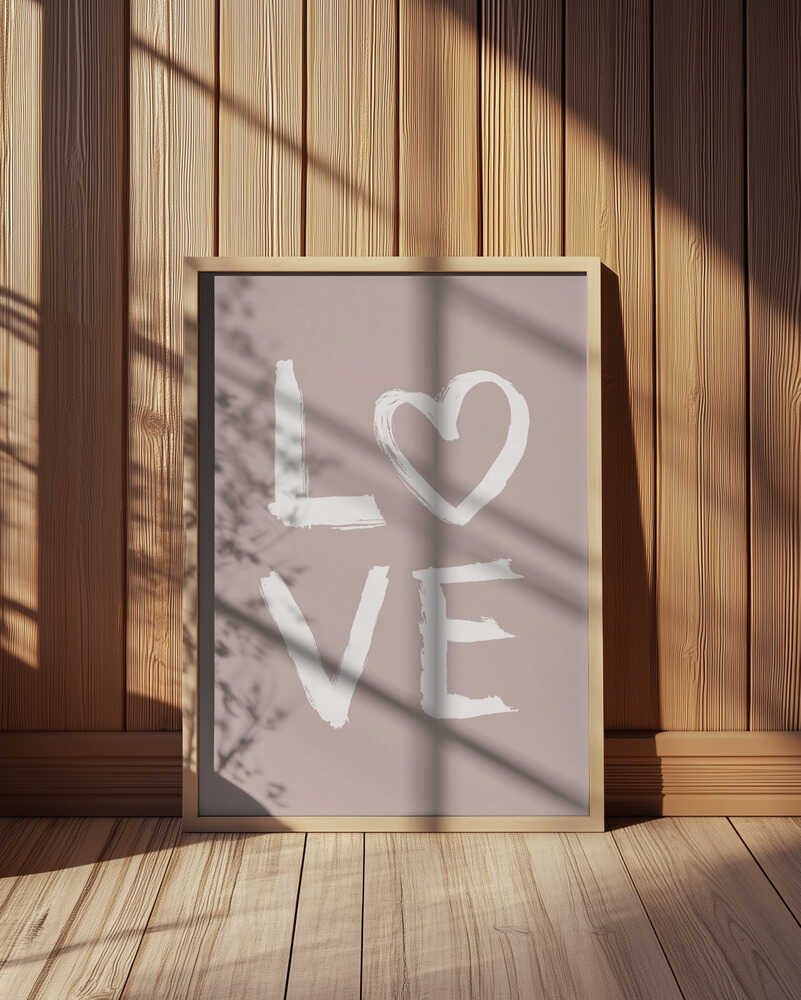 LOVE Rožinis Plakatas