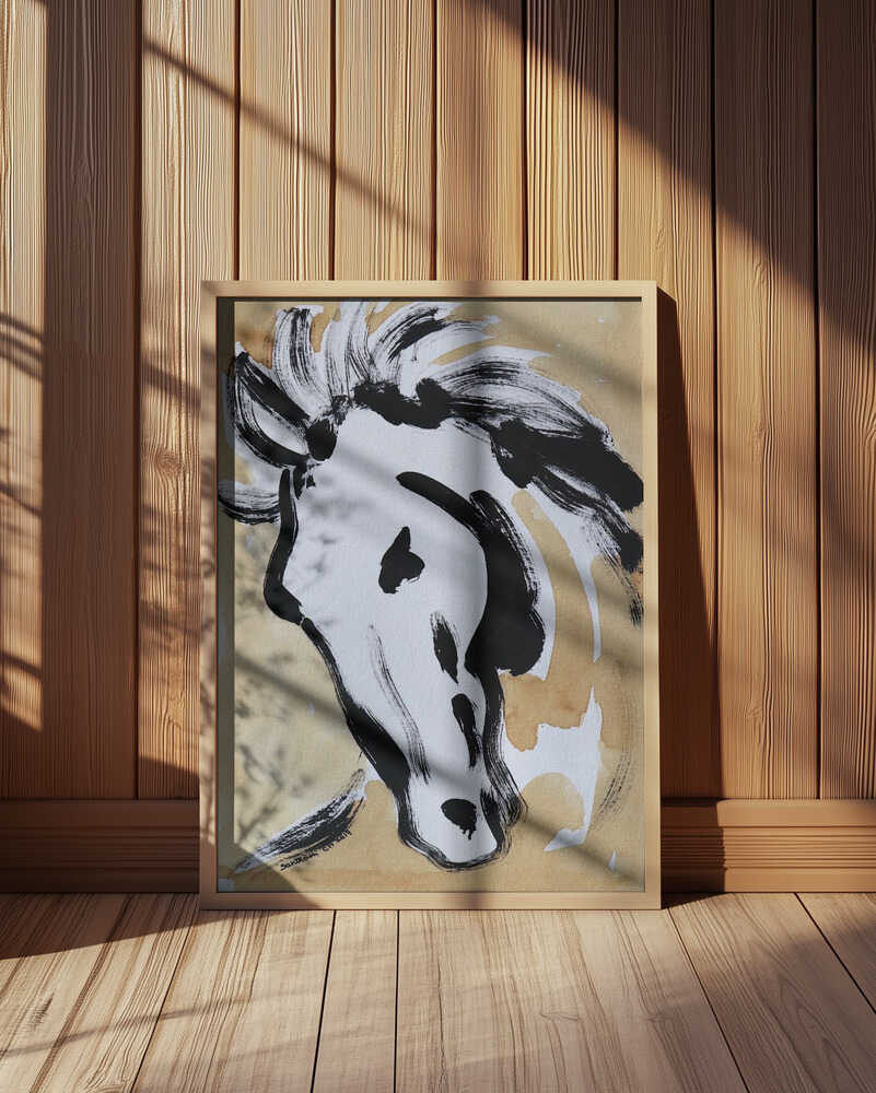 Įkvepianti Arklio Tėkmė Plakatas