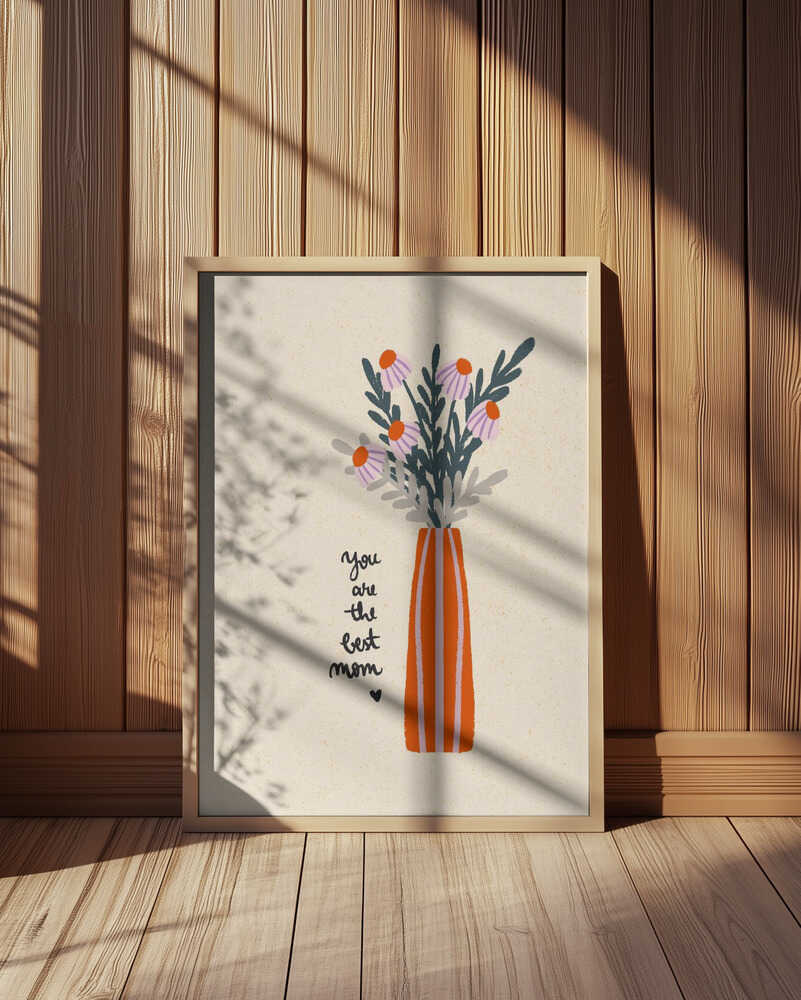 Best Mom Flower Vase