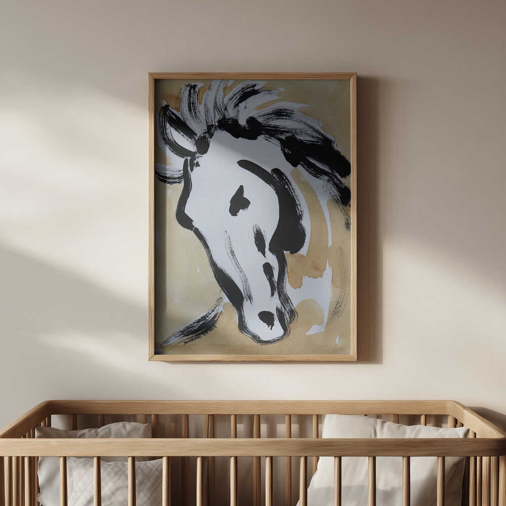 Įkvepianti Arklio Tėkmė Plakatas